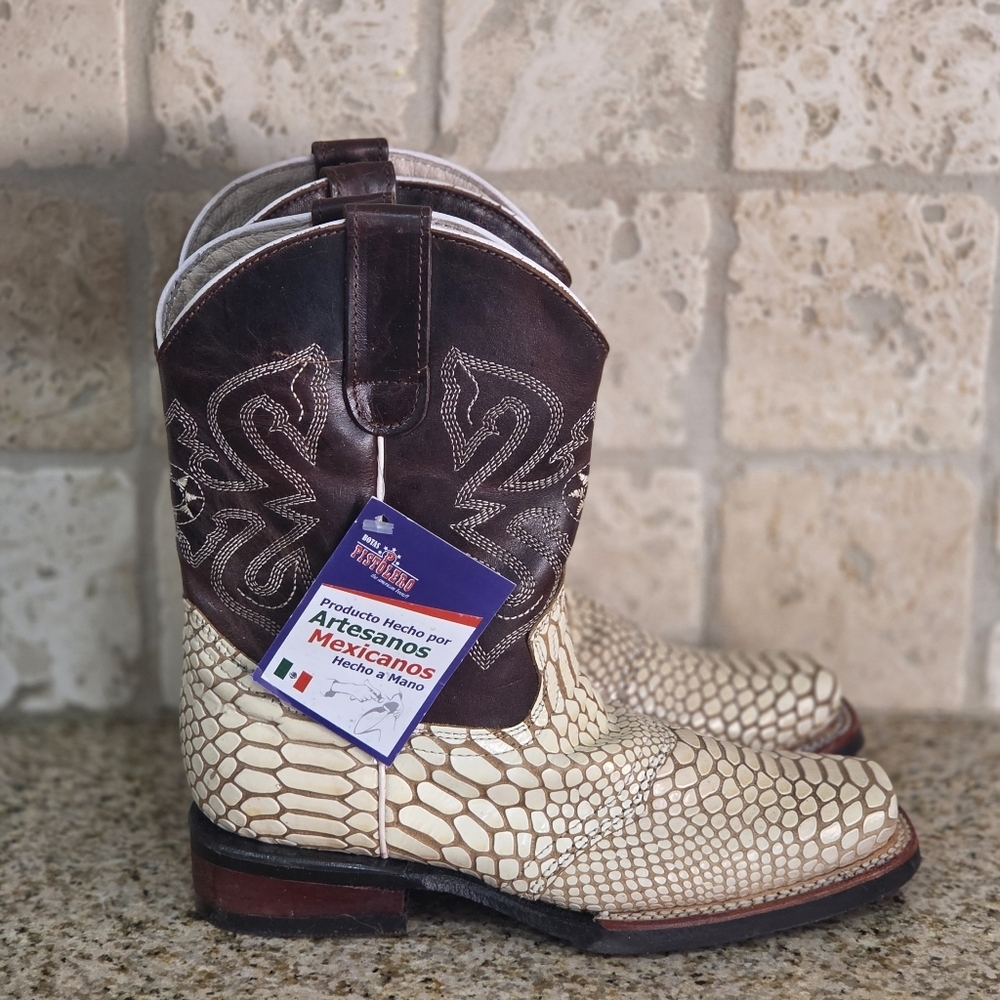 Pistolero Kids Phyton Cowboy Boots - Picture 5 of 10